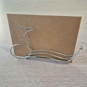 Silver Metal Card Holder